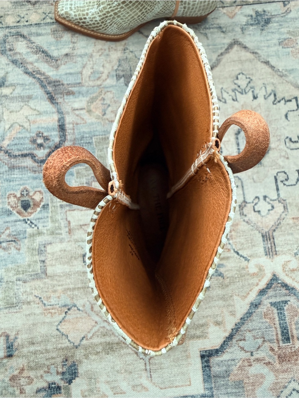 Free People - WE THE FREE Montage Tall White Croc Boot - Picture 7 of 8